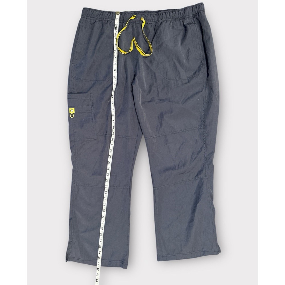 Spread Good Cheer‎ Unisex Size 3X Gray Scrub Pants Cargo  Medical Drawstring - Picture 3 of 7